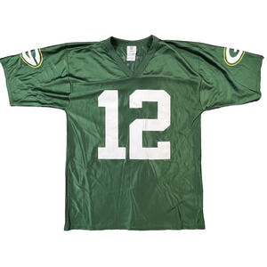 Green Bay Packers Jersey Medium Aaron Rodgers NFL Apparel 12 Green Poly